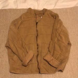 Free People Chunky Mellow Yellow quilt coat